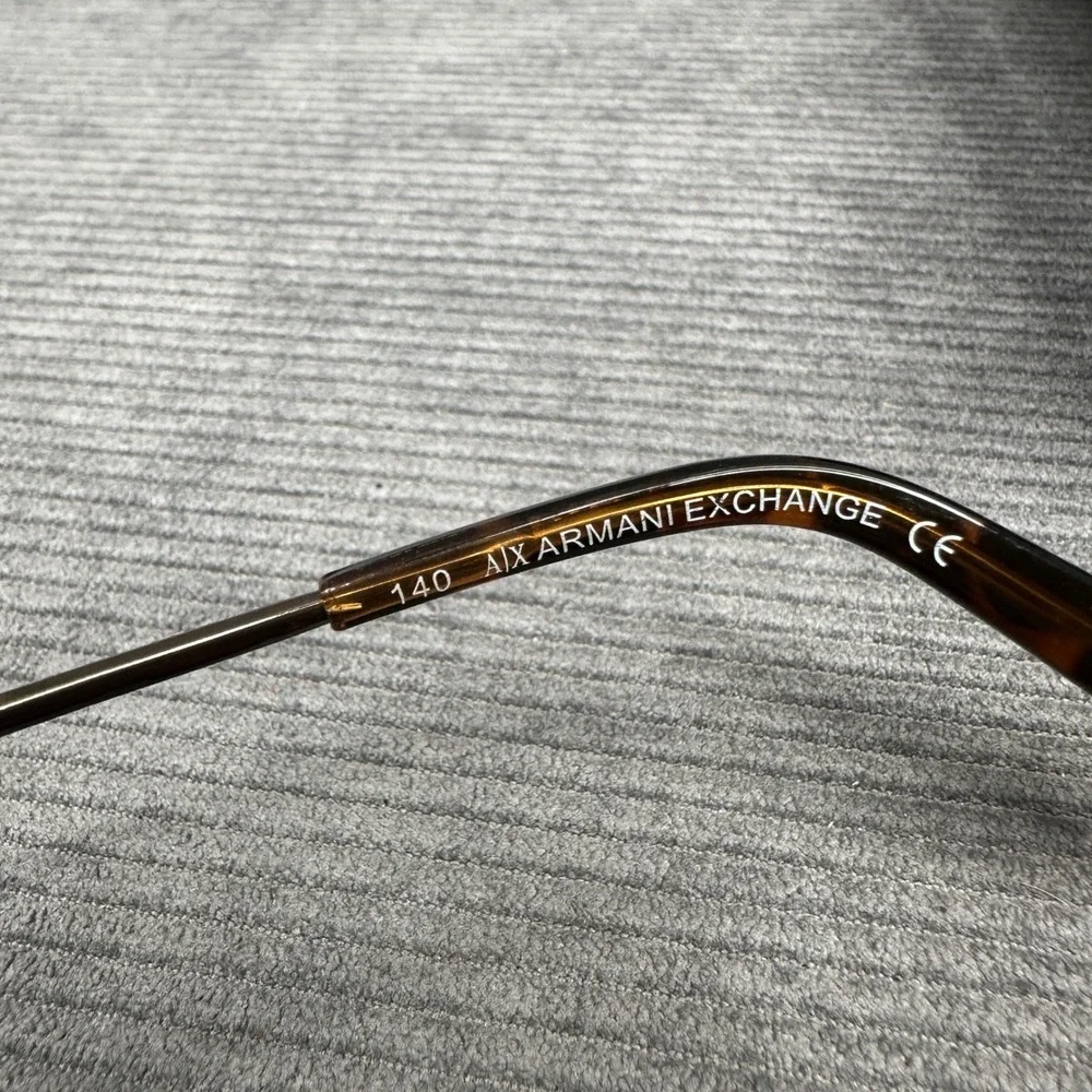 Armani Exchange AX181/S Aviator Y2K Sunglasses Brown Metal Tortoise 62-12-140